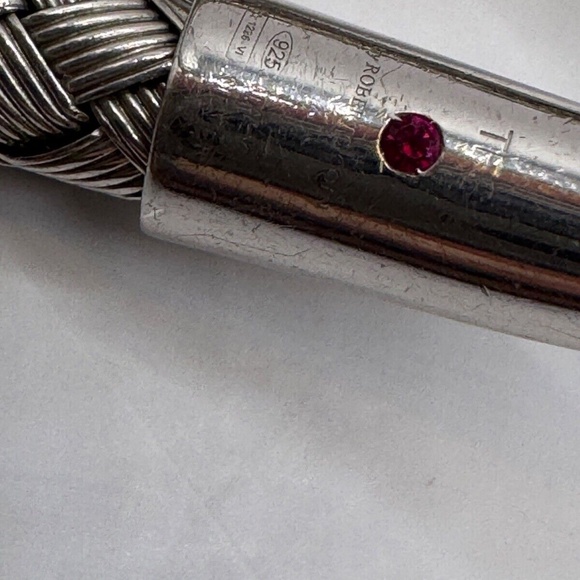 Roberto Coin Sterling Silver Snake Coil Bangle Bracelet from the 5th Season Coll - Picture 4 of 5